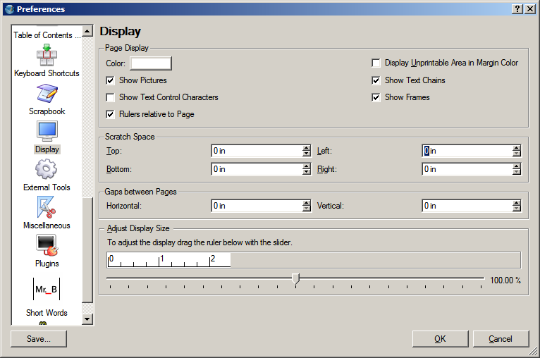 Global Color Management Preferences for Scribus